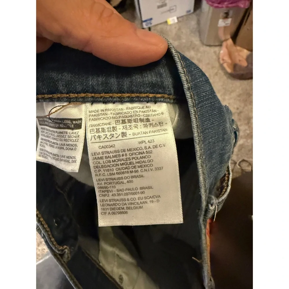 Levis 559 Relaxed Straight Jeans Mens 48x30 Medium Wash Blue Denim 01559-0059